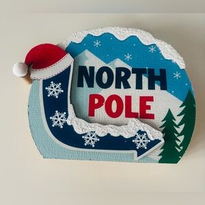 Ashland North Pole Holiday Decor with Red and Blue Accents. New!